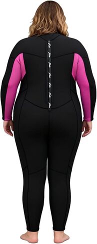 Hevto Plus Size Women Wetsuit 3/2mm Neoprene Full Body Wet Suit Keep Warm for Cold Water Swimming Surfing in Saudi Arabia