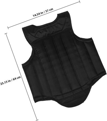 NULYLU ​​واقي الصدر للملاكمة، معدات واقية مريحة للصدر، مقاومة للصدمات، أسود للبالغين، متوسط ​​للتدريب على الفنون القتالية والرياضات القتالية in Kuwait