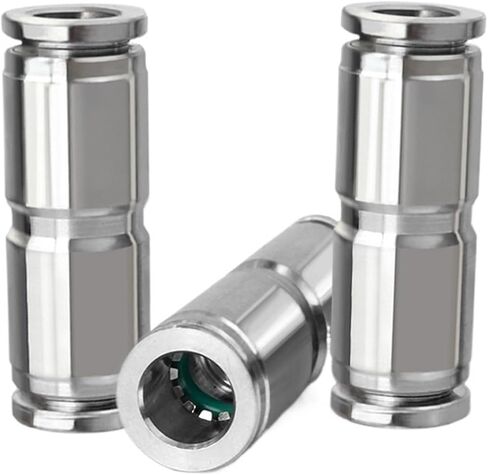 304 الفولاذ المقاوم للصدأ بو موصل مستقيم PG قطر متغير 6-4 8-6 10 12 16 مللي متر القصبة الهوائية موصل قابس سريع (PU6) in Kuwait