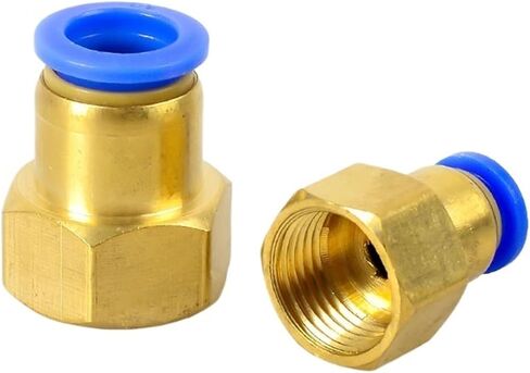 PCF تركيب أنابيب الهواء 4 6 8 10 12 مم خرطوم أنبوب 1/8 "3/8" 1/2 "خيط الأنابيب القياسي 1/4" أنثى الموضوع النحاس موصل هوائي تركيب سريع مشترك (PCF8-04) in Kuwait