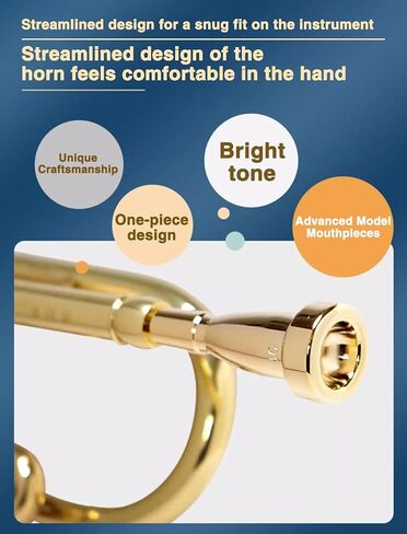ZLXHDL Trumpet Mouthpiece - 3C/1.5C/1C Silver Color Pure Full Copper Silver Plating Trombone Mouthpiece for Beginners and Professional Players for Bach Conn(1C) in Saudi Arabia