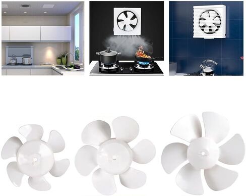 Exhaust Fan Replacement Blades 6 8 10 Inch Glue Material Accessories for Kitchen or Bathroom Ventilation Fans(8in) in Saudi Arabia