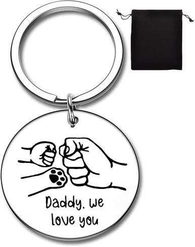 أبي هدية هدية المفتاح قبضة القبضة مع paw لطيف سلسلة مفاتيح أول الآباء يوم المفتاح الخاتم أفضل الأفكار Daddy in Kuwait