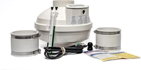 Festa AMG Hawk ECS Radon Fan - 4" Installation Kit - Speed Controllable - Quiet and Energy Efficient Radon Mitigation Inline Fans - Electronically Commutated Motor- High Performance Inline 6" Duct Fan in Saudi Arabia