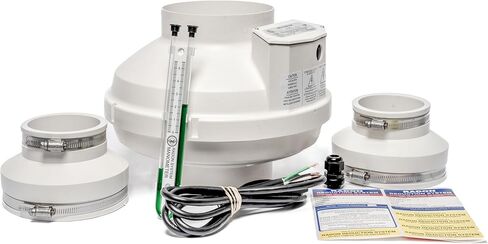 Festa AMG Hawk ECS Radon Fan - 4" Installation Kit - Speed Controllable - Quiet and Energy Efficient Radon Mitigation Inline Fans - Electronically Commutated Motor- High Performance Inline 6" Duct Fan in Saudi Arabia