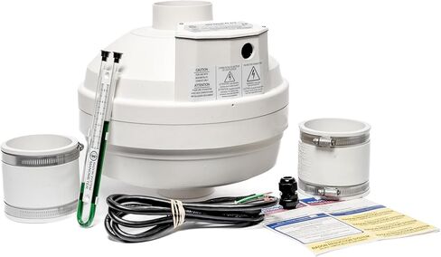 Festa AMG Hawk ECS Radon Fan - 4" Installation Kit - Speed Controllable - Quiet and Energy Efficient Radon Mitigation Inline Fans - Electronically Commutated Motor- High Performance Inline 6" Duct Fan in Saudi Arabia