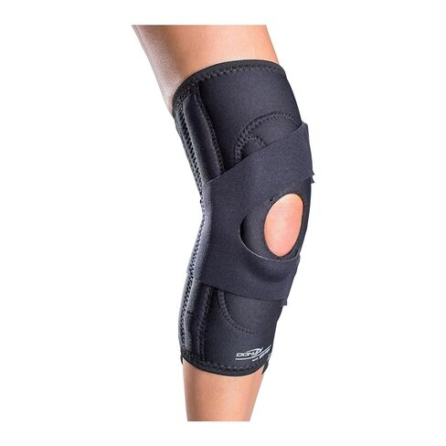 DonJoy Lateral J Patella Knee Support Brace Without Hinge: Neoprene, Left Leg, Medium in Saudi Arabia