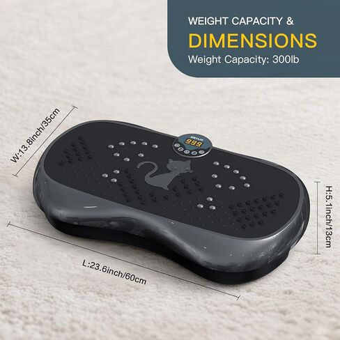 KRYLIX Vibration Plate Machine Exercise Platform for Whole Body Vibration Workout Weight Loss Lymphatic Drainage Fitness Platform Exercise Machine Vibrating Platform for Women Men in Saudi Arabia