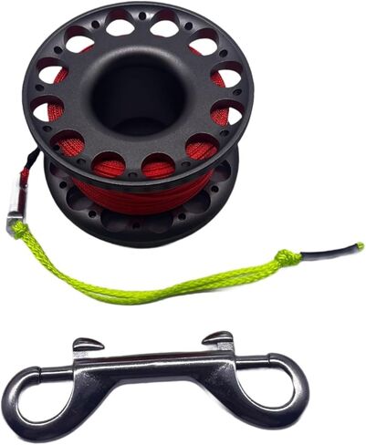LeeQinersw Scuba Diving Reel, Dive Spool Reel with Snap Clip, Gray Reel in Saudi Arabia