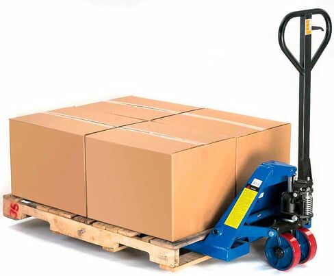 Global Industrial High Capacity Narrow Fork Pallet Jack Truck with 21" W x 42" L Forks, 6600 Lb. Capacity, Manual Pallet Truck for Warehouse, Manufacturing and Retail in Kuwait