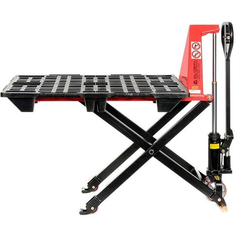 Global Industrial Manual High Lift Skid Jack Truck, 27 x 45, 2200 Lb. Capacity in Saudi Arabia