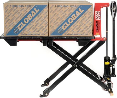Global Industrial Manual High Lift Skid Jack Truck, 27 x 45, 2200 Lb. Capacity in Saudi Arabia