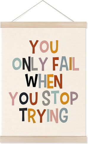 Welshower Boho Motivational Positive Poster Hanger Frame, What's the Best That Could Happen Positive Affirmations Wall Art Prints Decor for Living Room Bedroom Home Office Framed, 12x16 Inch in Kuwait