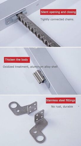 Electric Window Opener Actuator, Automatic Swing Door Closer for Casement Windows & Skylights, 400mm Roof Vent Control, Ideal for Commercial Use in Saudi Arabia