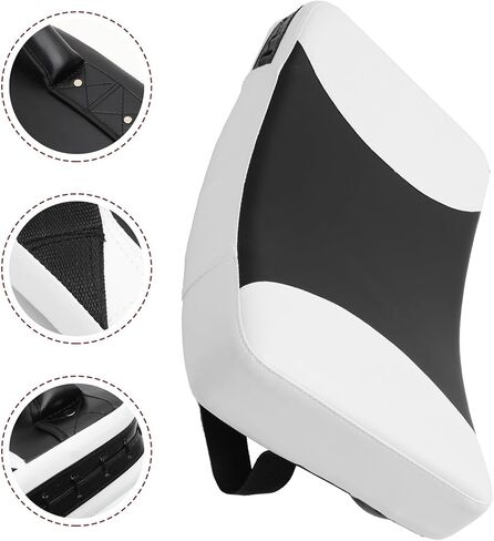 INOOMP Taekwondo Kick Pad Sparring Pads Large Curved Handheld Target Black White for Martial Arts Training Karate Muay Thai Kicking Sparring Gear in Saudi Arabia