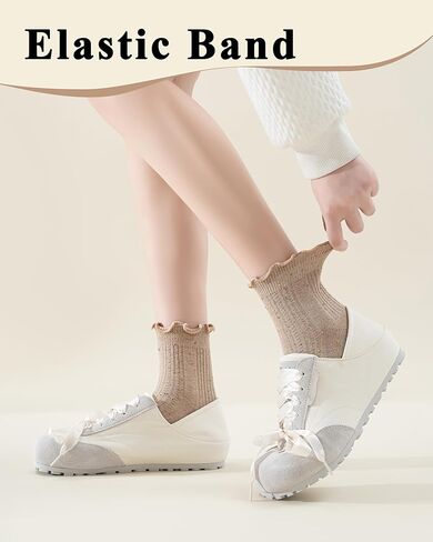Mcool Mary Womens Ruffle Socks Crew عارضات القطن الزائد in Saudi Arabia