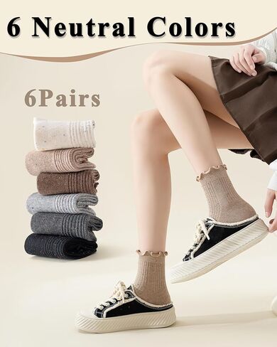 Mcool Mary Womens Ruffle Socks Crew عارضات القطن الزائد in Saudi Arabia