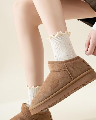 Mcool Mary Womens Ruffle Socks Crew عارضات القطن الزائد in Saudi Arabia