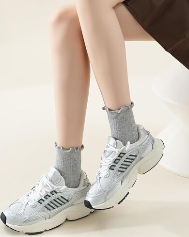 Mcool Mary Womens Ruffle Socks Crew عارضات القطن الزائد in Saudi Arabia