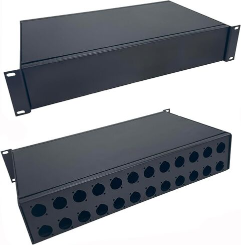 PROCRAFT ARBN-2U-10-V 2U 10 بوصة عميق بالكامل من الألومنيوم 19 بوصة صندوق مشروع مثبت على حامل - صنع في الولايات المتحدة الأمريكية - اختر التكوين المطلوب (واجهة فارغة، 1 ظهر IEC مع موصل) in Saudi Arabia