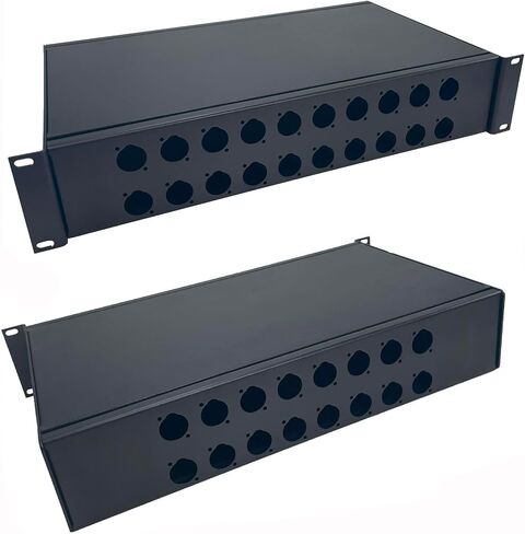 PROCRAFT ARBN-2U-10-V 2U 10 بوصة عميق بالكامل من الألومنيوم 19 بوصة صندوق مشروع مثبت على حامل - صنع في الولايات المتحدة الأمريكية - اختر التكوين المطلوب (واجهة فارغة، 1 ظهر IEC مع موصل) in Saudi Arabia