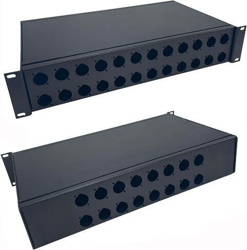 PROCRAFT ARBN-2U-10-V 2U 10 بوصة عميق بالكامل من الألومنيوم 19 بوصة صندوق مشروع مثبت على حامل - صنع في الولايات المتحدة الأمريكية - اختر التكوين المطلوب (واجهة فارغة، 1 ظهر IEC مع موصل) in Saudi Arabia