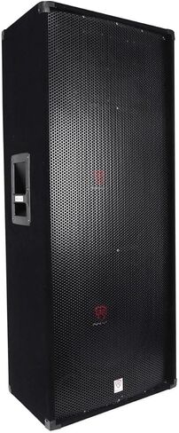 Rockville RSG15.28 Bundle: (2) Dual 15 in 3-Way 8-Ohm Passive DJ/Pro PA Speakers 3000W Peak/1500W RMS Each, RPA9 2-Channel Power Amplifier, 3-Items in Saudi Arabia