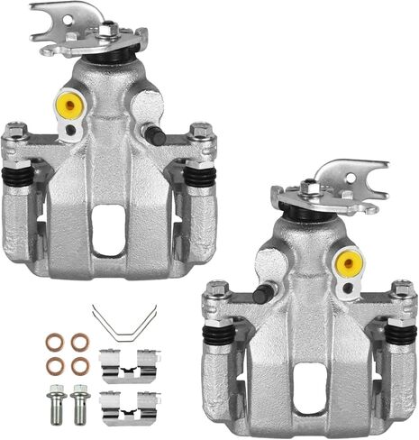 Front Disc Brake Caliper Compatible with Honda Ridgeline 2006-2014, Replace 19-B3102 19-B3103, Left Driver&Right Passenger Side with Bracket in Saudi Arabia