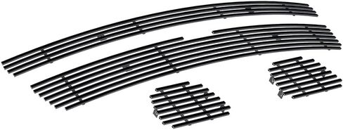 APS Compatible with Chevy Avalanche Suburban Tahoe 2007-2014 Main Upper Tow Hook Stainless Steel SS Chrome Billet Front Grill Grille Insert Combo C67919A in Kuwait
