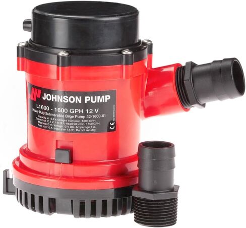 جونسون مضخة 1600 GPH مضخة ماء آسن 1-1/8 "خرطوم 12 فولت in Saudi Arabia