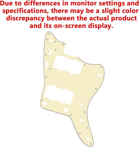 Banworks Vintage 60s JM Pickguard 3 Ply 13-Hole Guitar Pickguard Scratch Plate for Fender Jazzmaster JM Guitars JT/HB-14 Cream in Saudi Arabia