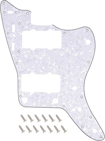 Banworks Vintage 60s JM Pickguard 3 Ply 13-Hole Guitar Pickguard Scratch Plate for Fender Jazzmaster JM Guitars JT/HB-14 Cream in Saudi Arabia