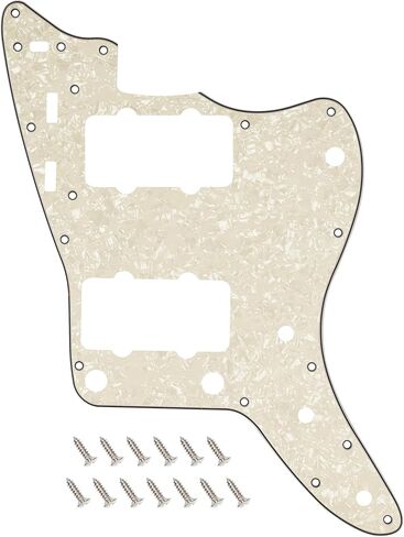 Banworks Vintage 60s JM Pickguard 3 Ply 13-Hole Guitar Pickguard Scratch Plate for Fender Jazzmaster JM Guitars JT/HB-14 Cream in Saudi Arabia