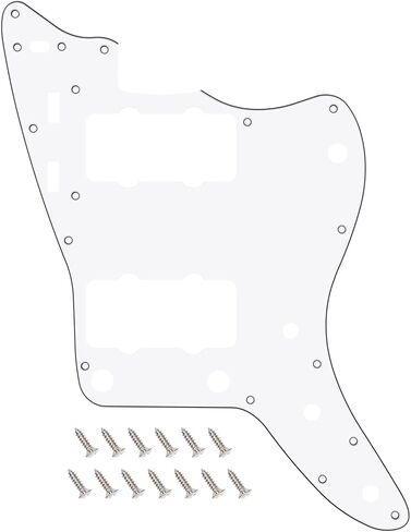 Banworks Vintage 60s JM Pickguard 3 Ply 13-Hole Guitar Pickguard Scratch Plate for Fender Jazzmaster JM Guitars JT/HB-14 Cream in Saudi Arabia
