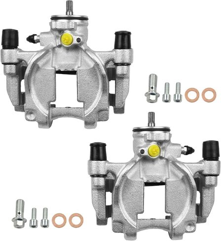 Rear Disc Brake Caliper Assembly with Bracket Compatible with 2012-2016 Ford F-150 / Lobo | Rear Driver & Passenger Brake Calipers | Brake Calipers for 18-B5397 & 18-B5396 in Saudi Arabia