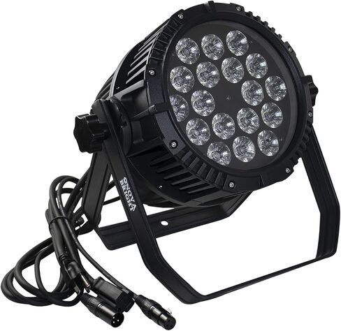 Novabright NB-098 18X18W RGB Tricolor 3in1 LED IP65 DJ Outdoor Professional LED LED LIDE Die Die Cast Aluminium Body 15/45 درجة للديسكو ، الكنيسة ، الإضاءة المسرحية ، غسالات الجدران (25 درجة) in Kuwait
