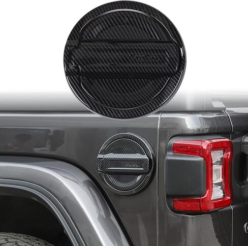 CHEROCAR ABS COPE COPE COPER TRIM TRIM FUEL TANK COVERT THE FOR 2018-2025 Jeep Wrangler Accessories JL 2/4 DOOR (Chrome) in Saudi Arabia
