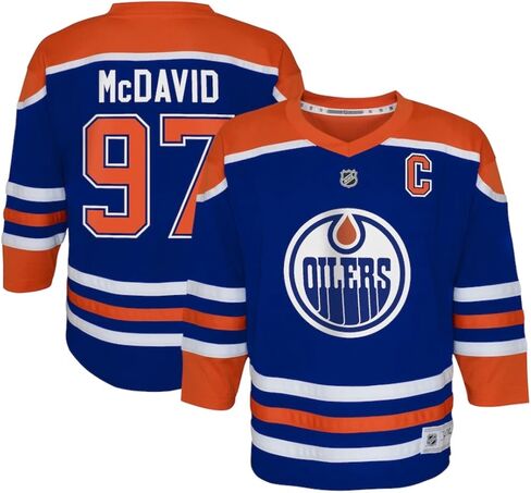 Connor McDavid Edmonton Oilers NHL Reebok Youth Blue Replica Hockey Jersey (شباب صغير/متوسط) in Saudi Arabia
