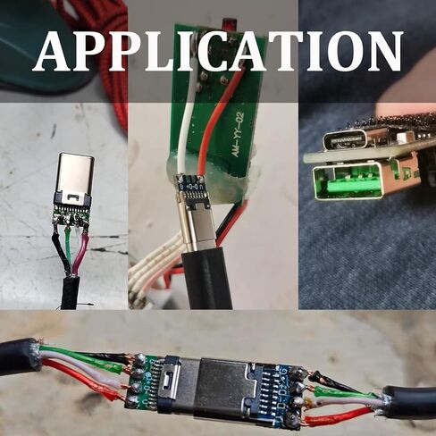 10PCS USB C Male Breakout Board– Type C Male Plugs Breakout Board for Soldering, High-Speed USB C Breakout Module in Saudi Arabia