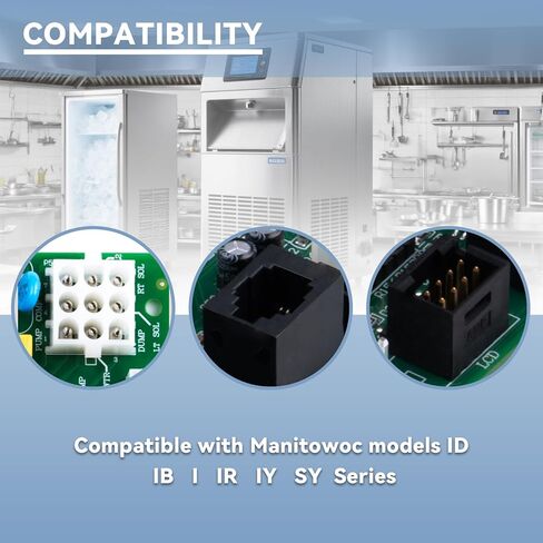 Ice Machine Control Board 000008309 Replacement PCB, Compatible with Manitowoc ID, IB, I, IR, IY, SY Series, Suitable for Commercial & Industrial Ice Makers in Kuwait