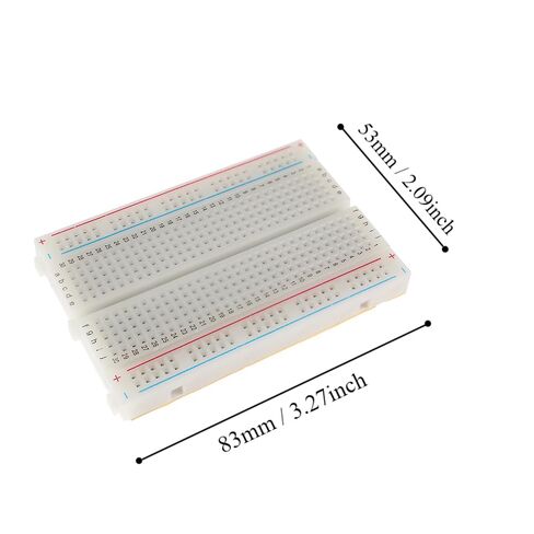 Breadboard Jumper Wires Kit Include 400 Tie Points Breadboards Male-Female 10CM 40Pin Jumper Wire in Saudi Arabia