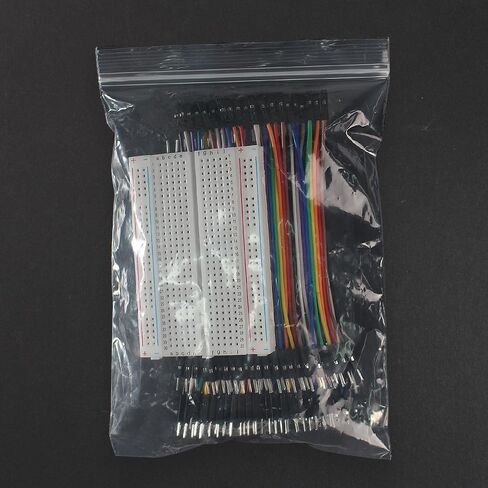 Breadboard Jumper Wires Kit Include 400 Tie Points Breadboards Male-Female 10CM 40Pin Jumper Wire in Saudi Arabia