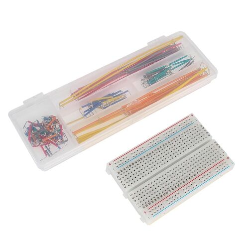 Breadboard Jumper Wires Kit Include 400 Tie Points Breadboards Male-Female 10CM 40Pin Jumper Wire in Saudi Arabia