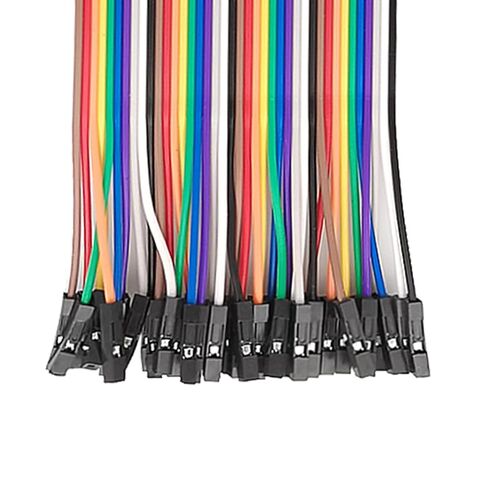 Fielect 120Pcs Dupont Jumper Wires 50CM Breadboard Jumper Wires Multicolored Dupont Wire 40Pin Male to FemaIe, Male to Maie, Female to FemaIe Breadboard Jumper Ribbon Cables in Saudi Arabia