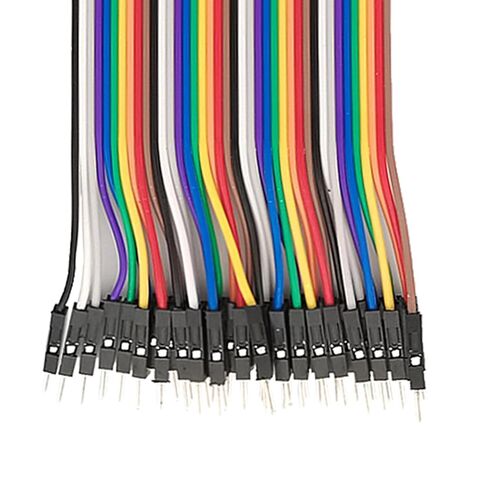 Fielect 120Pcs Dupont Jumper Wires 50CM Breadboard Jumper Wires Multicolored Dupont Wire 40Pin Male to FemaIe, Male to Maie, Female to FemaIe Breadboard Jumper Ribbon Cables in Saudi Arabia