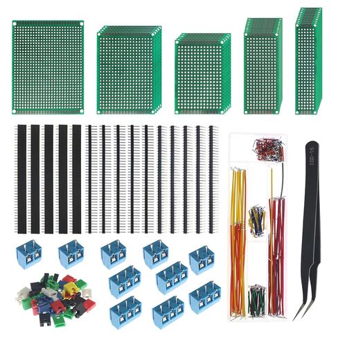 Breadboard Jumper Wires Kit Include 400 Tie Points Breadboards Male-Female 10CM 40Pin Jumper Wire in Saudi Arabia