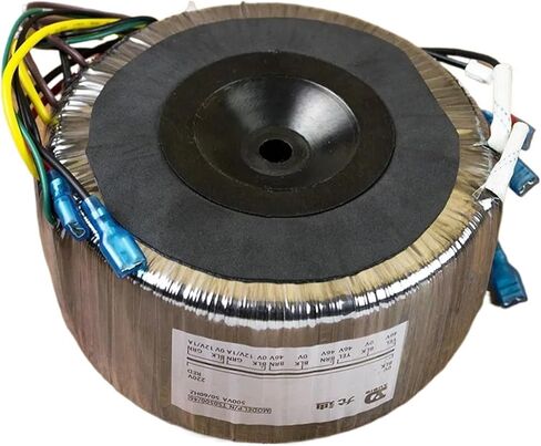 ICOLYQTB 500W Ring Cow 230v to Double 46v Two Groups of Single 12v Three Groups of Pure Copper Wire Foot Power Toroidal Transformer in Kuwait