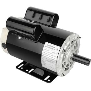 Air Compressor Motor 5HP, Industry AC Motor, Electric Motor 184T Frame Farm Duty Motor, 1750 RPM TEFC 208-230V 28.5-27.0 CW/CCW in Kuwait