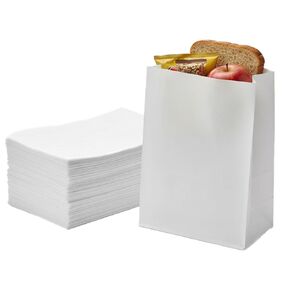 Concession Essentials White Paper Lunch Bags, 4lb Capacity, Holiday Cookie Bags, 50 Count Pack in Kuwait