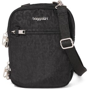 Baggallini Securtex® Anti-theft Mini Everything Crossbody Bag, 6.3"x8.25" Rfid, Locking Zippers & Cut-resistant Strap in Kuwait